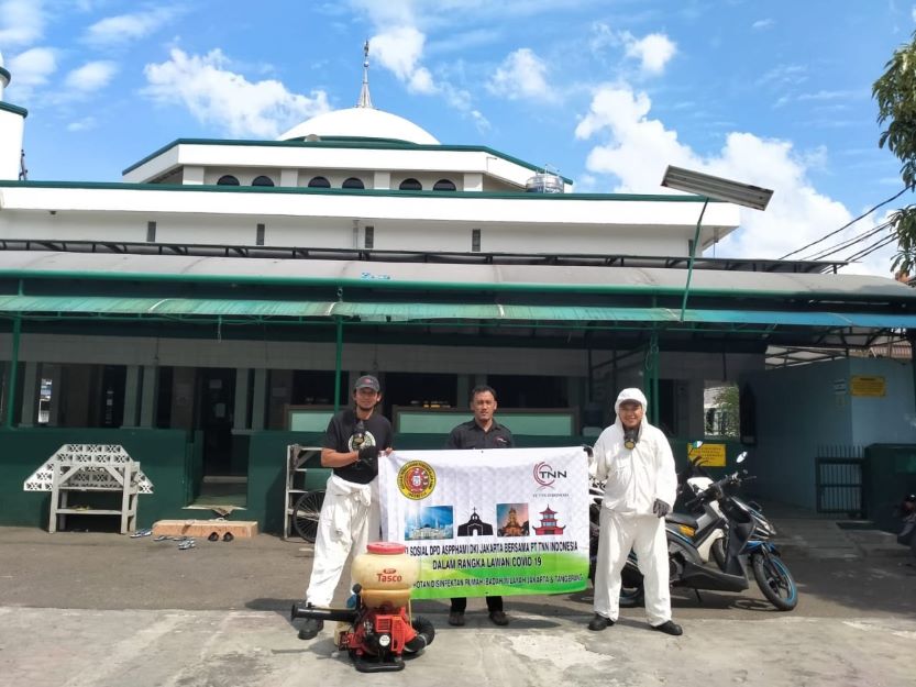 Bakti Sosial Rumah Ibadah Penyemprotan Disinfektan Anti Virus 